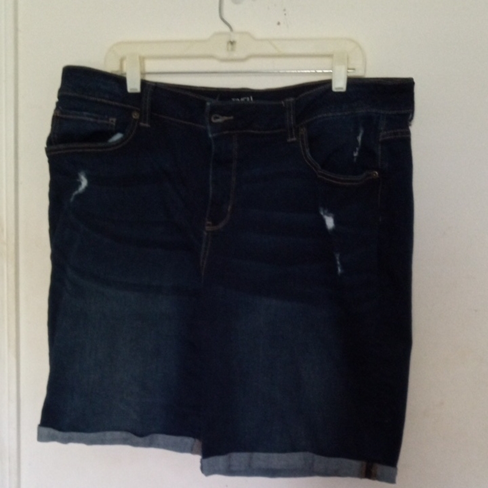 Time and Tru Indigo Denim Shorts